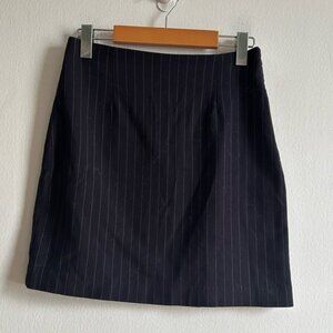 Dynamite Sz S Navy Pinstripes Mini Skirt